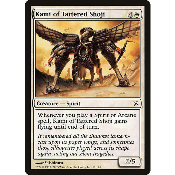 Magic: The Gathering Kami of Tattered Shoji (011) Lightly Played