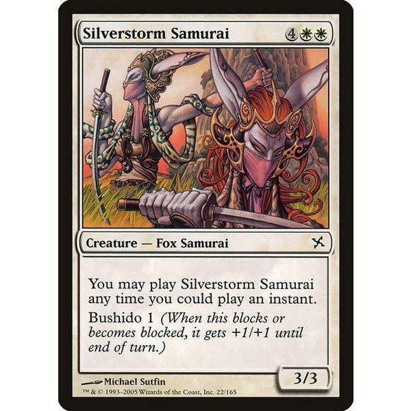 Magic: The Gathering Silverstorm Samurai (022) Lightly Played