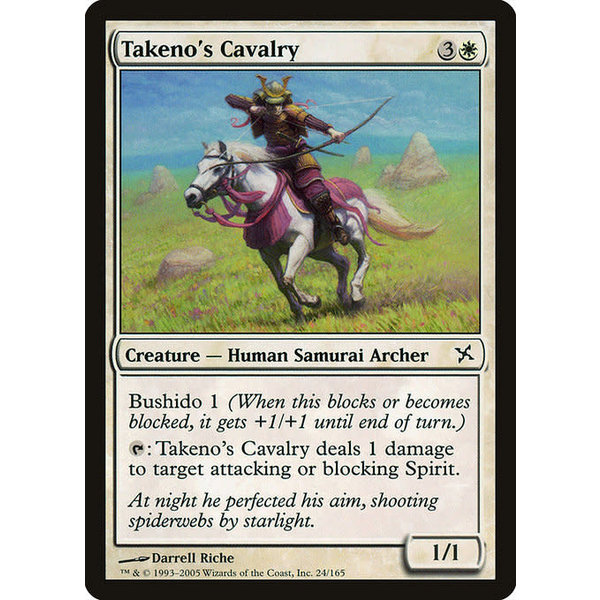 Magic: The Gathering Takeno's Cavalry (024) Lightly Played