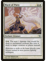 Magic: The Gathering Ward of Piety (028) Lightly Played