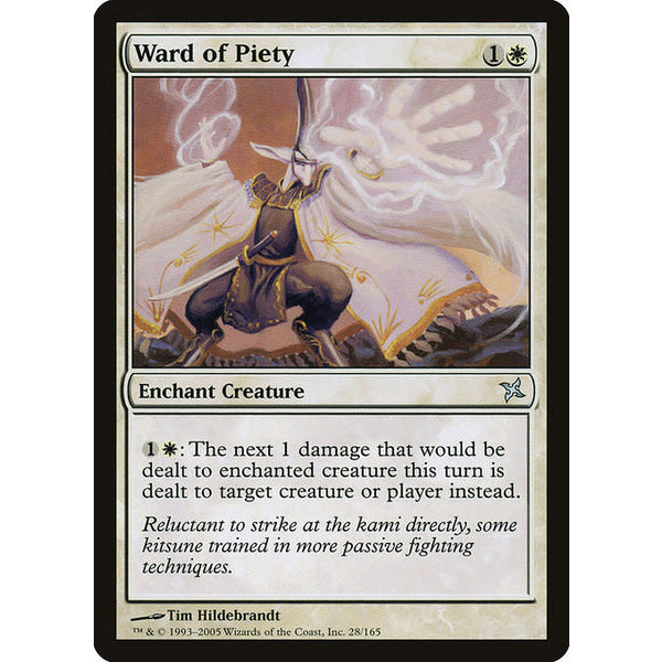 Magic: The Gathering Ward of Piety (028) Lightly Played