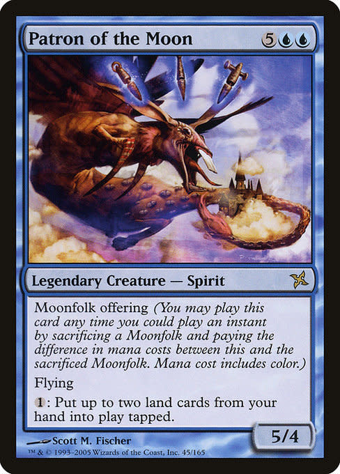 moon cards mtg Kami of the Crescent Modern Horizons 3 (MH3) #213 Illustrated by Drew Baker Magic Imprisoned in the Moon (Secret