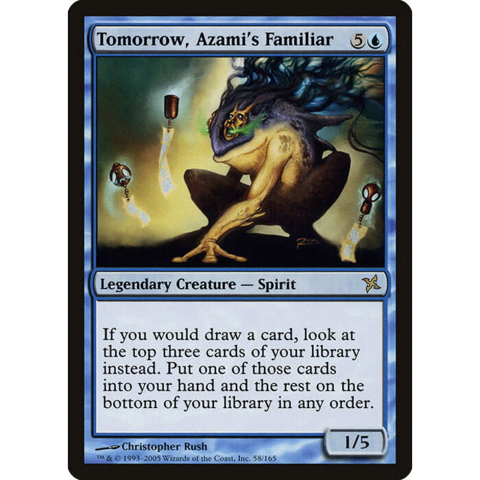 Magic: The Gathering Tomorrow, Azami's Familiar (058) Moderately Played