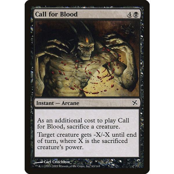 Magic: The Gathering Call for Blood (063) Lightly Played
