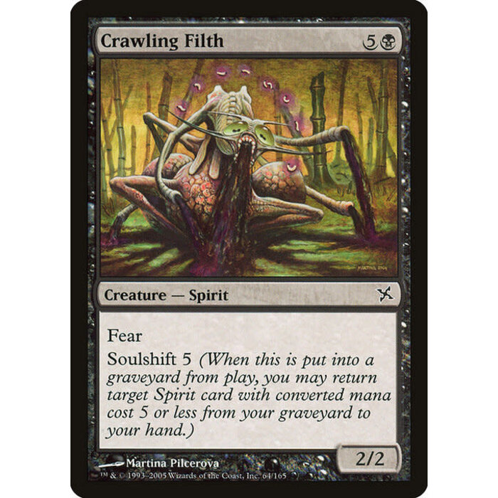 Magic: The Gathering Crawling Filth (064) Moderately Played