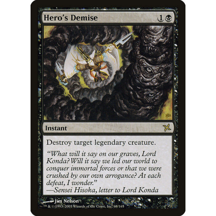 Magic: The Gathering Hero's Demise (068) Lightly Played