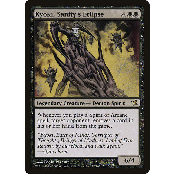 Magic: The Gathering Kyoki, Sanity's Eclipse (072) Moderately Played