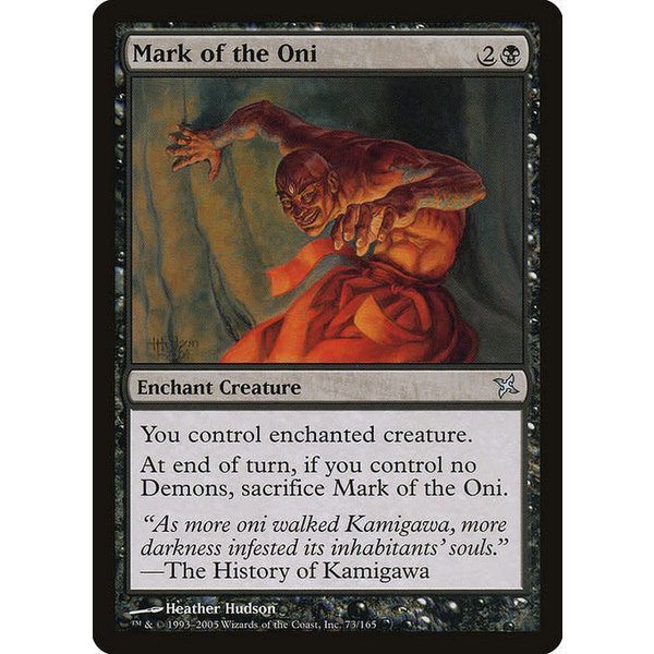 Magic: The Gathering Mark of the Oni (073) Lightly Played