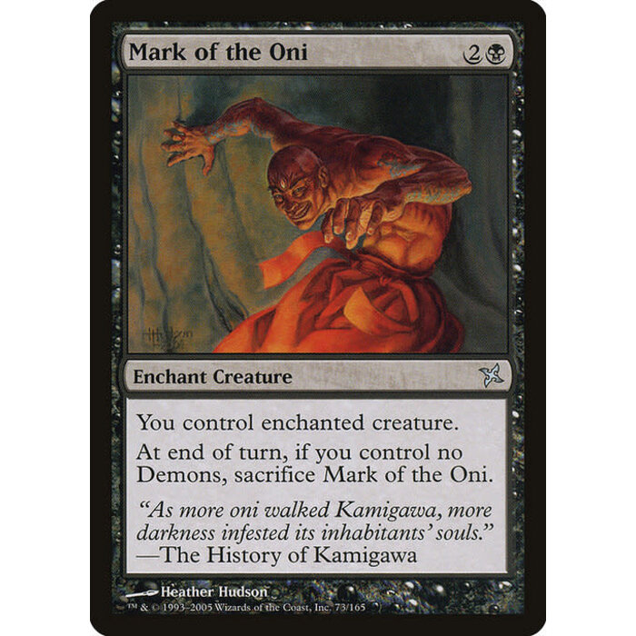 Magic: The Gathering Mark of the Oni (073) Lightly Played