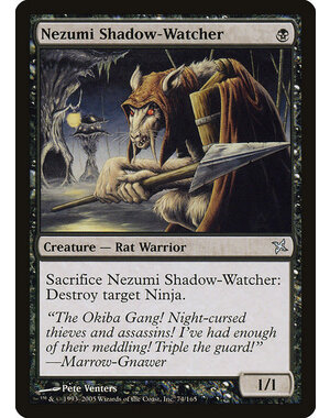 Magic: The Gathering Nezumi Shadow-Watcher (074) Damaged