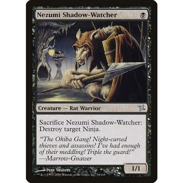 Magic: The Gathering Nezumi Shadow-Watcher (074) Damaged