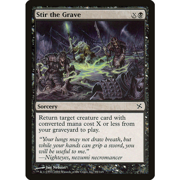 Magic: The Gathering Stir the Grave (085) Lightly Played