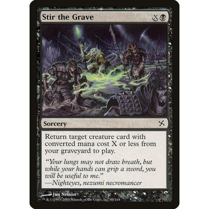 Magic: The Gathering Stir the Grave (085) Lightly Played