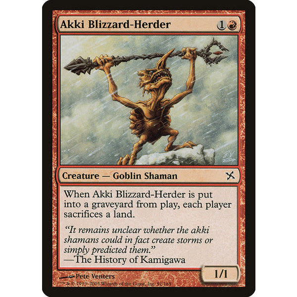 Magic: The Gathering Akki Blizzard-Herder (091) Near Mint