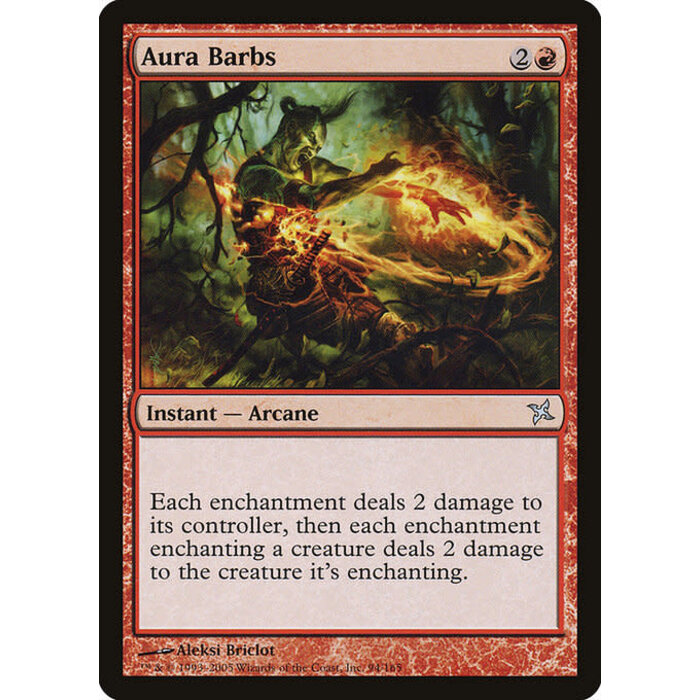 Magic: The Gathering Aura Barbs (094) Lightly Played