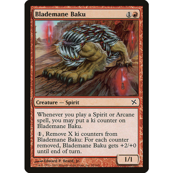 Magic: The Gathering Blademane Baku (095) Moderately Played