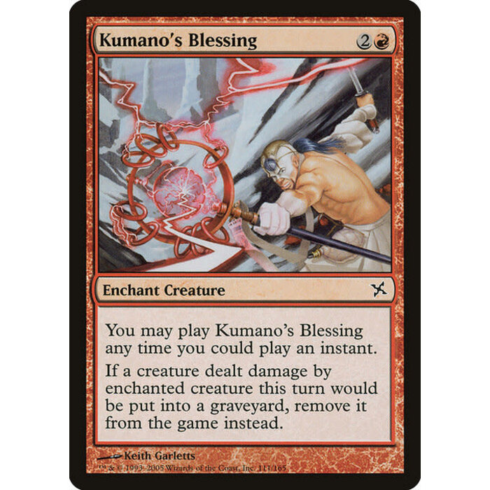 Magic: The Gathering Kumano's Blessing (111) Moderately Played