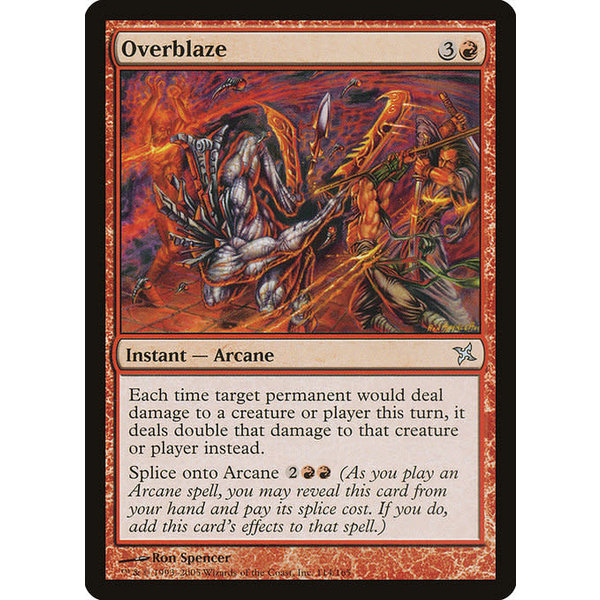 Magic: The Gathering Overblaze (114) Moderately Played