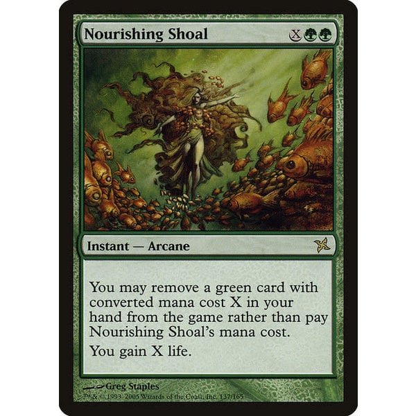 Magic: The Gathering Nourishing Shoal (137) Heavily Played