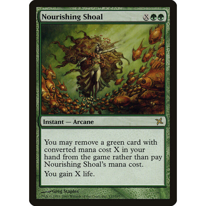 Magic: The Gathering Nourishing Shoal (137) Heavily Played