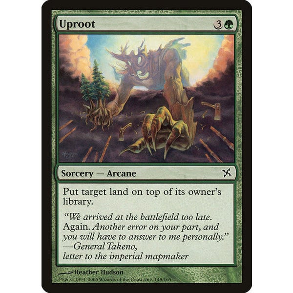 Magic: The Gathering Uproot (149) Damaged