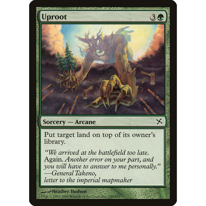 Magic: The Gathering Uproot (149) Moderately Played