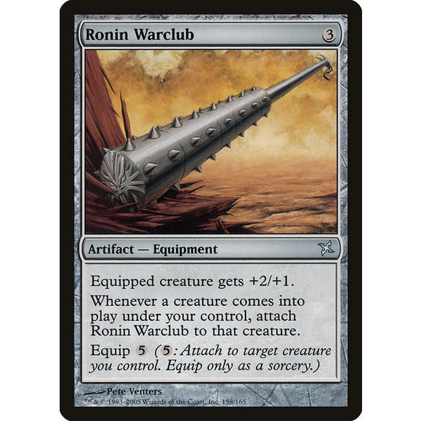 Magic: The Gathering Ronin Warclub (158) Heavily Played