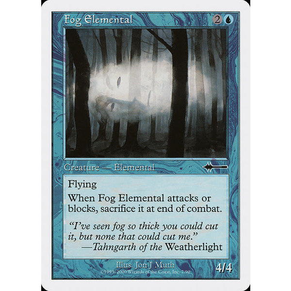 Magic: The Gathering Fog Elemental (007) Moderately Played