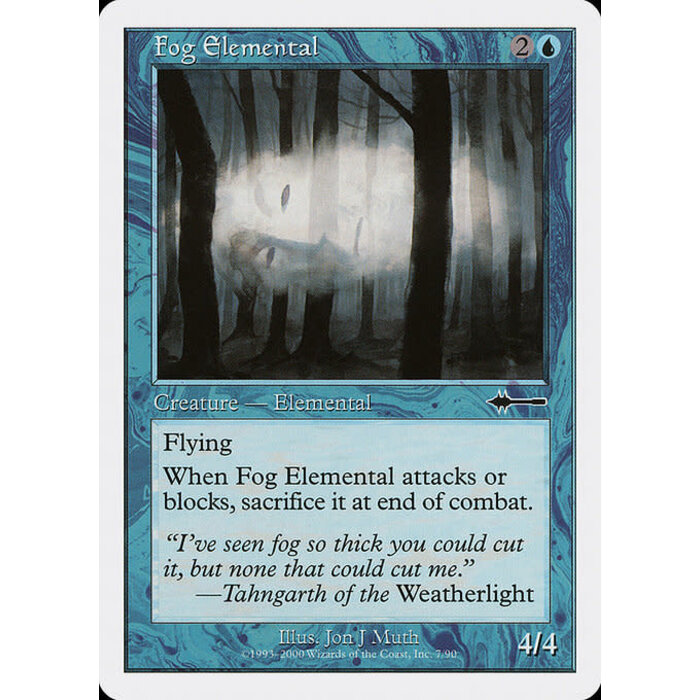 Magic: The Gathering Fog Elemental (007) Moderately Played