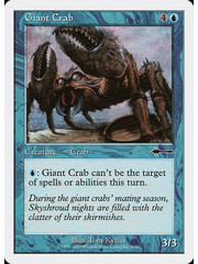 Magic: The Gathering Giant Crab (009) Moderately Played