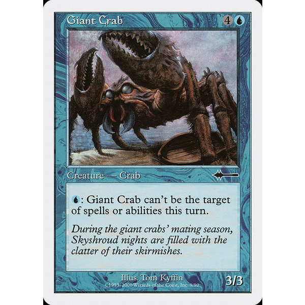 Magic: The Gathering Giant Crab (009) Moderately Played