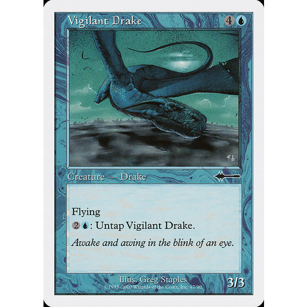 Magic: The Gathering Vigilant Drake (017) Moderately Played