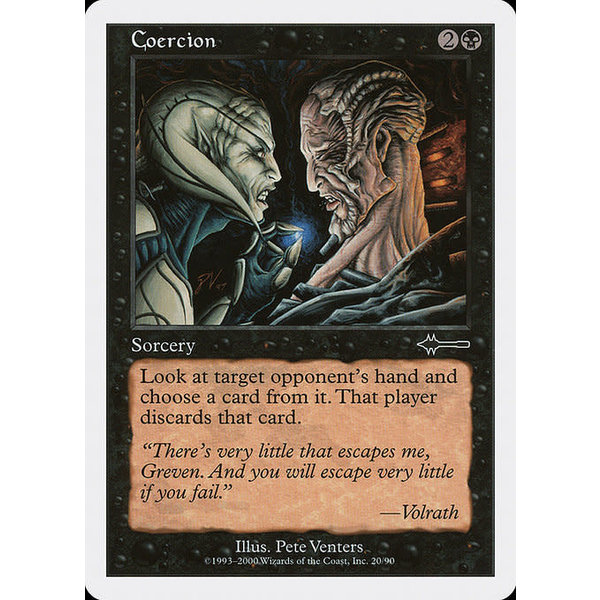 Magic: The Gathering Coercion (020) Moderately Played