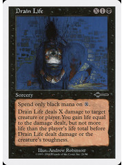 Magic: The Gathering Drain Life (024) Moderately Played