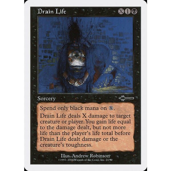 Magic: The Gathering Drain Life (024) Moderately Played