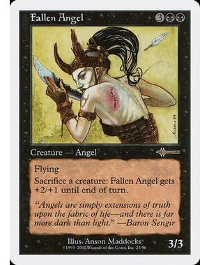 Magic: The Gathering Fallen Angel (025) Moderately Played