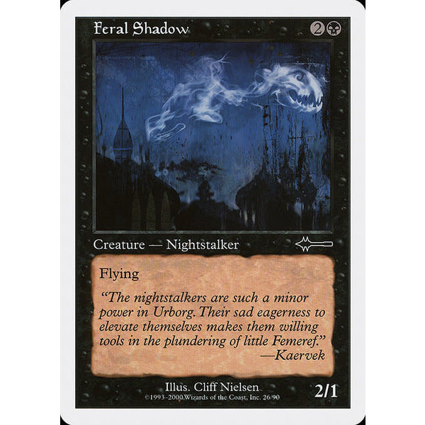 Magic: The Gathering Feral Shadow (026) Moderately Played