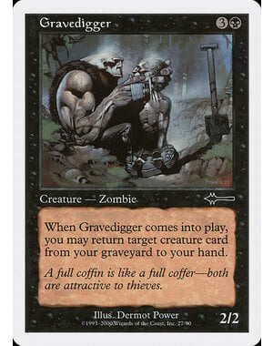 Magic: The Gathering Gravedigger (027) Moderately Played