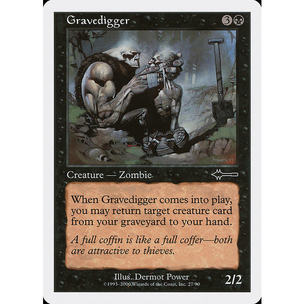 Magic: The Gathering Gravedigger (027) Moderately Played