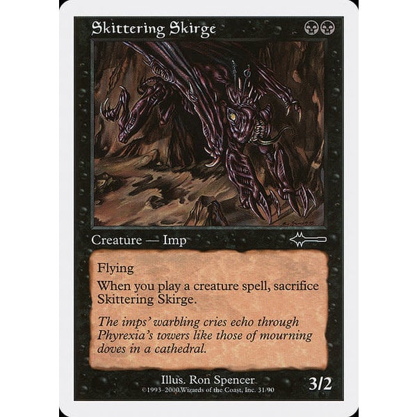 Magic: The Gathering Skittering Skirge (031) Moderately Played