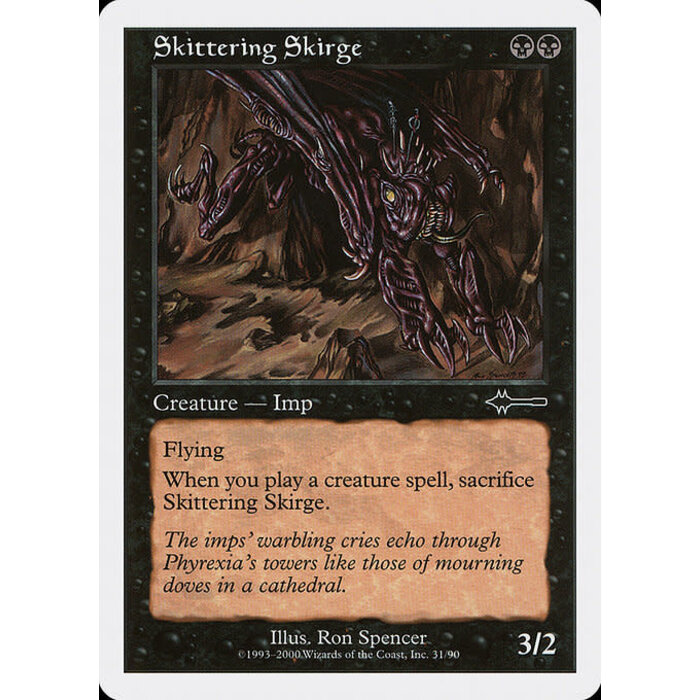 Magic: The Gathering Skittering Skirge (031) Moderately Played