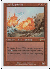 Magic: The Gathering Ball Lightning (035) Moderately Played