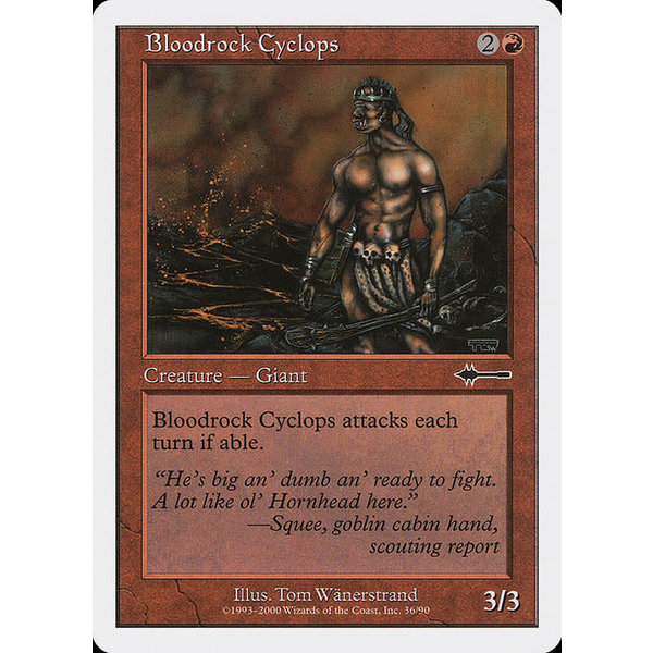 Magic: The Gathering Bloodrock Cyclops (036) Moderately Played