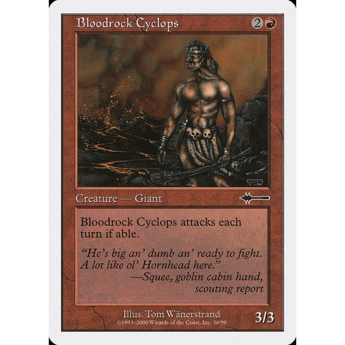 Magic: The Gathering Bloodrock Cyclops (036) Moderately Played