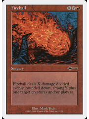 Magic: The Gathering Fireball (037) Moderately Played