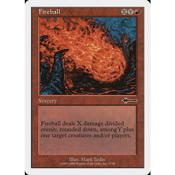 Magic: The Gathering Fireball (037) Moderately Played