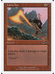 Magic: The Gathering Lava Axe (040) Moderately Played