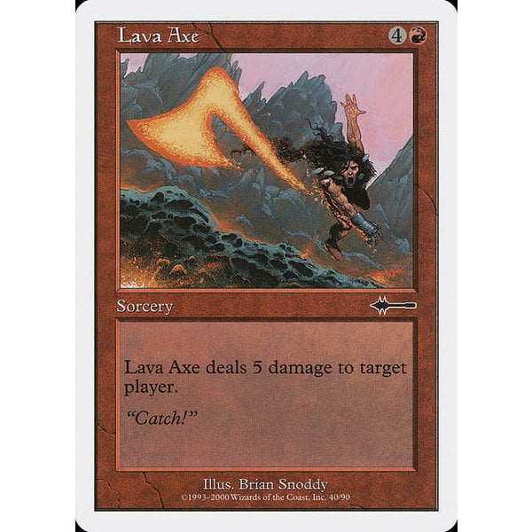 Magic: The Gathering Lava Axe (040) Moderately Played