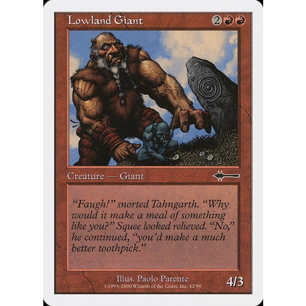 Magic: The Gathering Lowland Giant (042) Moderately Played