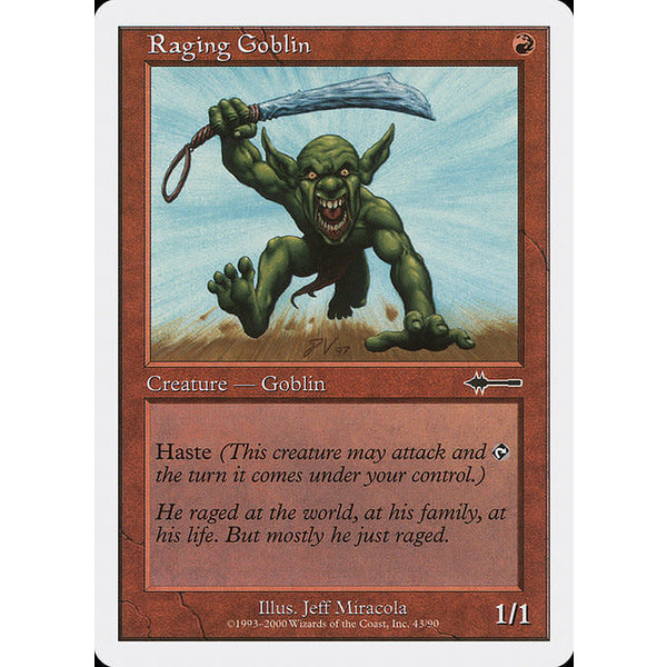 Magic: The Gathering Raging Goblin (043) Moderately Played